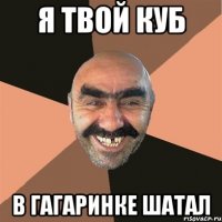 я твой куб в гагаринке шатал