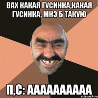 ВАХ КАКАЯ ГУСИНКА,КАКАЯ ГУСИНКА, МНЭ Б ТАКУЮ П,С: АААААААААА