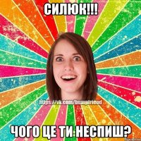 Силюк!!! Чого це ти неспиш?