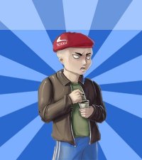 Создать мем Типичный Гопник