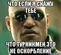 что если я скажу тебе что турникмен это не оскорбление