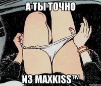 А ТЫ ТОЧНО ИЗ MaxKiSS™