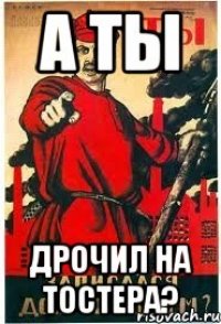 А ТЫ ДРОЧИЛ НА ТОСТЕРА?