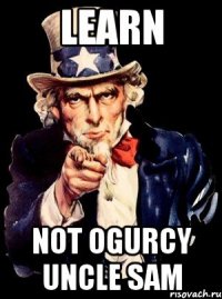 learn not ogurcy uncle Sam