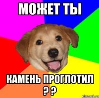 может ты камень проглотил ? ?