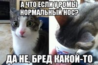 А что если у Ромы нормальный нос? Да не, бред какой-то