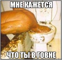 Мне кажется что ты в говне