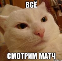 всё смотрим матч