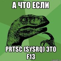 А что если PrtSc (SysRq) это F13