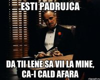 Esti padrujca Da tii lene sa vii la mine, ca-i cald afara