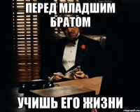 ПЕРЕД МЛАДШИМ БРАТОМ УЧИШЬ ЕГО ЖИЗНИ