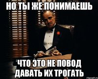 но ты же понимаешь что это не повод давать их трогать