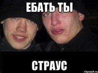 Ебать ты Страус