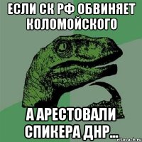 если СК РФ обвиняет Коломойского а арестовали спикера днр...