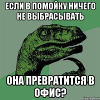 ЕСЛИ В ПОМОЙКУ НИЧЕГО НЕ ВЫБРАСЫВАТЬ ОНА ПРЕВРАТИТСЯ В ОФИС?