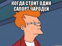 Когда стоит один сапорт чародей 