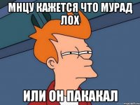 мнцу кажется что мурад лох или он пакакал
