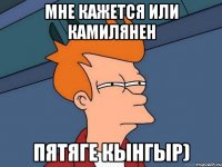 Мне кажется или Камилянен Пятяге кынгыр)
