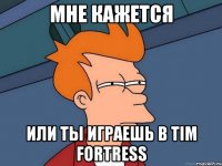 Мне кажется Или ты играешь в Tim Fortress