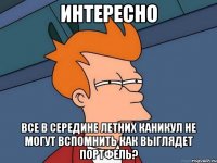 интересно все в середине летних каникул не могут вспомнить как выглядет портфель?