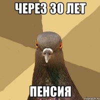 через 30 лет пенсия