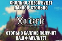 Сколько здесь будет лайков, столько столько баллов получит ваш факультет