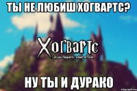 Ты не любиш Хогвартс? Ну ты и дурак0