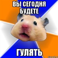 Вы сегодня будете Гулять