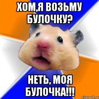 Хом,я возьму булочку? Неть, моя булочка!!!