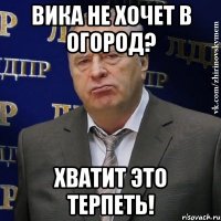 Вика не хочет в огород? Хватит это терпеть!