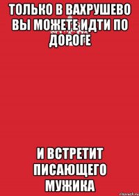 Только в Вахрушево вы можете идти по дороге И встретит писающего мужика