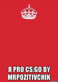  Я Pro Cs:Go by MrPozitivchik