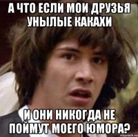 а что если мои друзья унылые какахи и они никогда не поймут моего юмора?