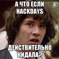 А что если hackdays действительно кидала?