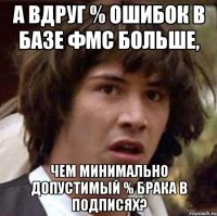 А вдруг % ошибок в базе ФМС больше, чем минимально допустимый % брака в подписях?