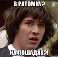 в Ратомку? НА ЛОШАДЯХ?!