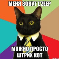 Меня зовут L'zeep Можно просто Штрих Кот