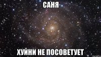 САНЯ ХУЙНИ НЕ ПОСОВЕТУЕТ