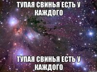 тупая свинья есть у каждого тупая свинья есть у каждого