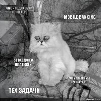 СМС - подпись на конвейере Mobile Banking Тех задачи "Мои платежи" в Приват24 ЮЛ SL входов и платежей