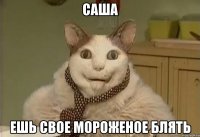 Саша ешь свое мороженое блять