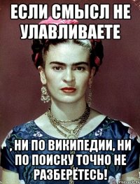 Если смысл не улавливаете , ни по википедии, ни по поиску точно не разберётесь!