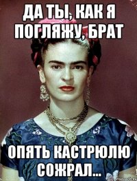 Да ты, как я погляжу, брат опять кастрюлю сожрал...