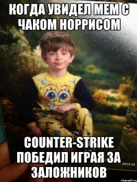 Когда увидел мем с Чаком Норрисом Counter-Strike победил играя за заложников