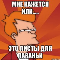 мне кажется или..... это листы для лазаньи