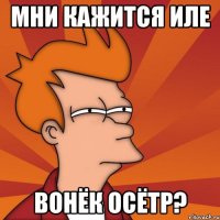 Мни кажится иле Вонёк осётр?
