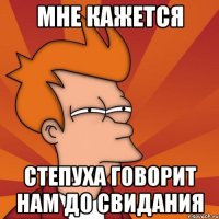 Мне кажется степуха говорит нам до свидания
