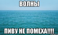 Волны пиву не помеха!!!!