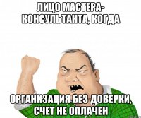 лицо мастера- консультанта, когда организация без доверки, счет не оплачен