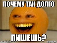 ПОЧЕМУ ТАК ДОЛГО ПИШЕШЬ?